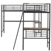Hochbett mit 2 Liegeflächen und Schreibtisch, Produktbild-Vorschau 8
