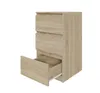 Kommode 40cm AVEN Sonoma-Eiche, 3 Schubladen, Sideboard, Produktbild-Vorschau 2