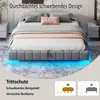 A bed with a floating design and LED lights. Náhľad obrázku produktu