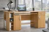 PC-Tisch Buche Schreibtisch Bürotisch Druckerfach Produktbild-Vorschau 7