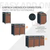 ML-Design Mülltonnenbox 1er mit Pflanzdach für 1 Mülltonne Produktbild-Vorschau 7