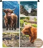 MuchoWow® Wandteppich Wandbehang Schottisches Hochlandrind Produktbild-Vorschau 1
