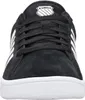 A front view of a black K-Swiss shoe with white accents and a white sole. Produktbild-Vorschau
