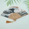 Elégant éventail pliant rétro d'inspiration japonaise en Voir les images du produit 3