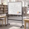Lavagna magnetica mobile marca COSTWAY, bianca, con Anteprima dell’immagine prodotto 9