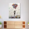 Junge Street Art abstrakt mit LuftballonsLeinwandbild Produktbild-Vorschau 3