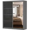 Schwebetürenschrank Schrank Kleiderschrank 183 cm Produktbild-Vorschau 2