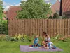 Delta Bohlen-Zaun Natura braun 180x180cm Produktbild-Vorschau 8