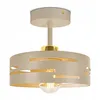 LUXOLAR Deckenleuchte E27 Beige Gold Plafond Laserschirm Produktbild-Vorschau 2