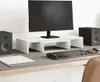 vidaXL Stojak pod monitor regulowany biały 60x24x10,5 cm Podgląd zdjęcia produktu 2