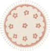 Volero - Waschbarer Kinderteppich Rund - Moos Flower Rosa - Produktbild-Vorschau 2