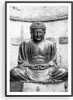 Gerahmtes Poster - Schwarzer Rahmen - Japanisch Buddha Produktbild-Vorschau 1