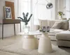 home24 Couchtisch - 2er-Set - Keramik / Metall - Cremeweiß Produktbild-Vorschau 3