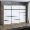 Schwebetürenschrank, 3-türig Schrank 200 cm mit 4 Produktbild-Vorschau 1