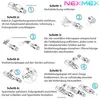 NEXMEX 8x Netzwerkstecker Cat 8 CAT8.1 RJ45 Stecker Produktbild-Vorschau 2