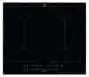 A top-down view of a black induction cooktop. Podgląd zdjęcia produktu