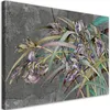 Leinwandbild Blumen Schwertlilien im Wind 120x80 Feeby Grau Produktbild-Vorschau 1