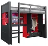 Letto a castello okwish 90x200 con scrivania e cassetti, Anteprima dell’immagine prodotto 8
