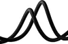 A black braided cable is shown in a wavy, intertwined shape against a white background. Produktbild-Vorschau