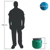 fusto a collo largo plasteo 40 L con coperchio per alimenti Anteprima dell’immagine prodotto 3