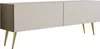 CHAISE TV : Cachemire, pieds dorés, 140 x 52 x 32 cm Voir les images du produit 1