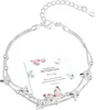 XOEMEL Bracelet Femme Argent 925 Papillon Perles Or Rose Voir les images du produit 1