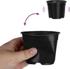 Maison Exclusive - Runder Blumentopf 50 pcs Schwarz Ø 10 x Produktbild-Vorschau 9