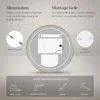 EMKE Miroir de salle de bain rond LED avec éclairage ф60cm Voir les images du produit 6
