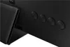 A close-up view of the back of a black television, showing several circular buttons and a stand. Voir les images du produit