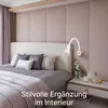 Wandleuchte innen Schwarz/Weiß, 1-flammig, minimalistisch, Produktbild-Vorschau 8