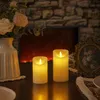 LED Kerzen Echtwachs 3er Set mit Fernbedienung Timer Produktbild-Vorschau 4
