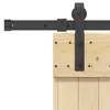vidaXL Schiebetür NARVIK Natürlich und Schwarz 100 x 210 cm Produktbild-Vorschau 7