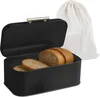 Relaxdays Brotkasten mit Brotbeuel, Brotbox mit Deckel & Produktbild-Vorschau 1