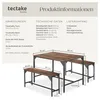 tectake® Sitzgruppe Bolton 3-teilig Industrial Style Produktbild-Vorschau 5