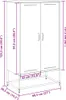 vidaXL Highboard Schwarz 68,5x38,5x123,5 cm Stahl Produktbild-Vorschau 7