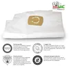 A product image displaying vacuum cleaner bags with various informational badges. Náhled obrázku produktu