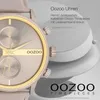 Oozoo náramkové hodinky hnedé taupe kožené hodinky pánske Náhľad obrázku produktu 4