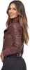 Tazzio Damen Lederjacke F507 Bordo M Produktbild-Vorschau 4