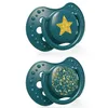 LOVI Tétines silicone dynamique Stardust Green 0-3 m 2 pcs Voir les images du produit 1