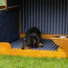 Hundestrandkorb - bene living - gestreift/blau - PE beige - Produktbild-Vorschau 7