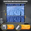 HOMCOM 92 Zoll 1:1 motorisierte Projektionsleinwand mit Produktbild-Vorschau 7