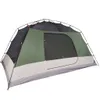 vidaXL Tenda da campeggio con tenda 4 persone Verde Anteprima dell’immagine prodotto 8