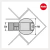 Poubelle d'angle Hailo 3646231 Rondo Comfort triple Voir les images du produit 13