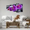 Bild auf Leinwand - Leinwandbild - Blumen Steine Violett Produktbild-Vorschau 6