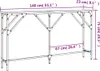 vidaXL Stolik konsola dąb sonoma 140x23x75 cm materiał Podgląd zdjęcia produktu 7
