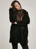 Urban Classics Ladies - Płaszcz OVERSIZED SHERPA czarny - Podgląd zdjęcia produktu 25