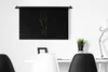 MuchoWow® Wandteppich Wandbehang Frau - Schwarz - Gold - Produktbild-Vorschau 4