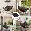 Schaukelsessel Extra groß Rattanstuhl Relaxstuhl mit Produktbild-Vorschau 9