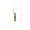 10 Metall Zipper Schlaufen Reißverschluss gold Produktbild-Vorschau