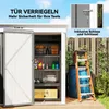 Outsunny Metall Gerätehaus 1,36m² 161 x 95 x 181cm Produktbild-Vorschau 7